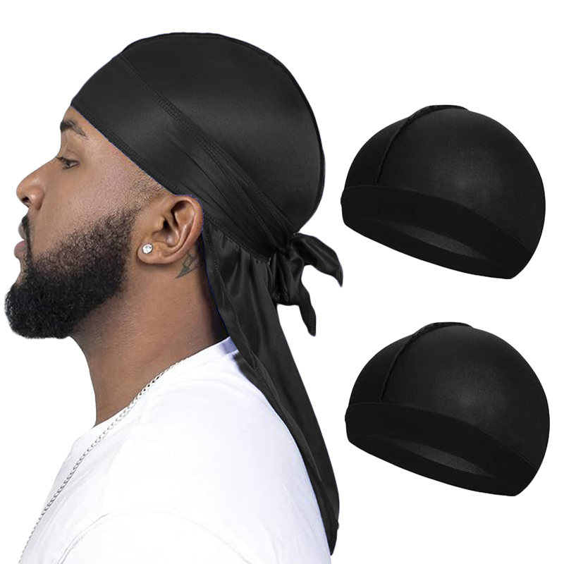 3PCS/LOT Long Silky Durag Long - огляд і ціна Bandana Doo Rag