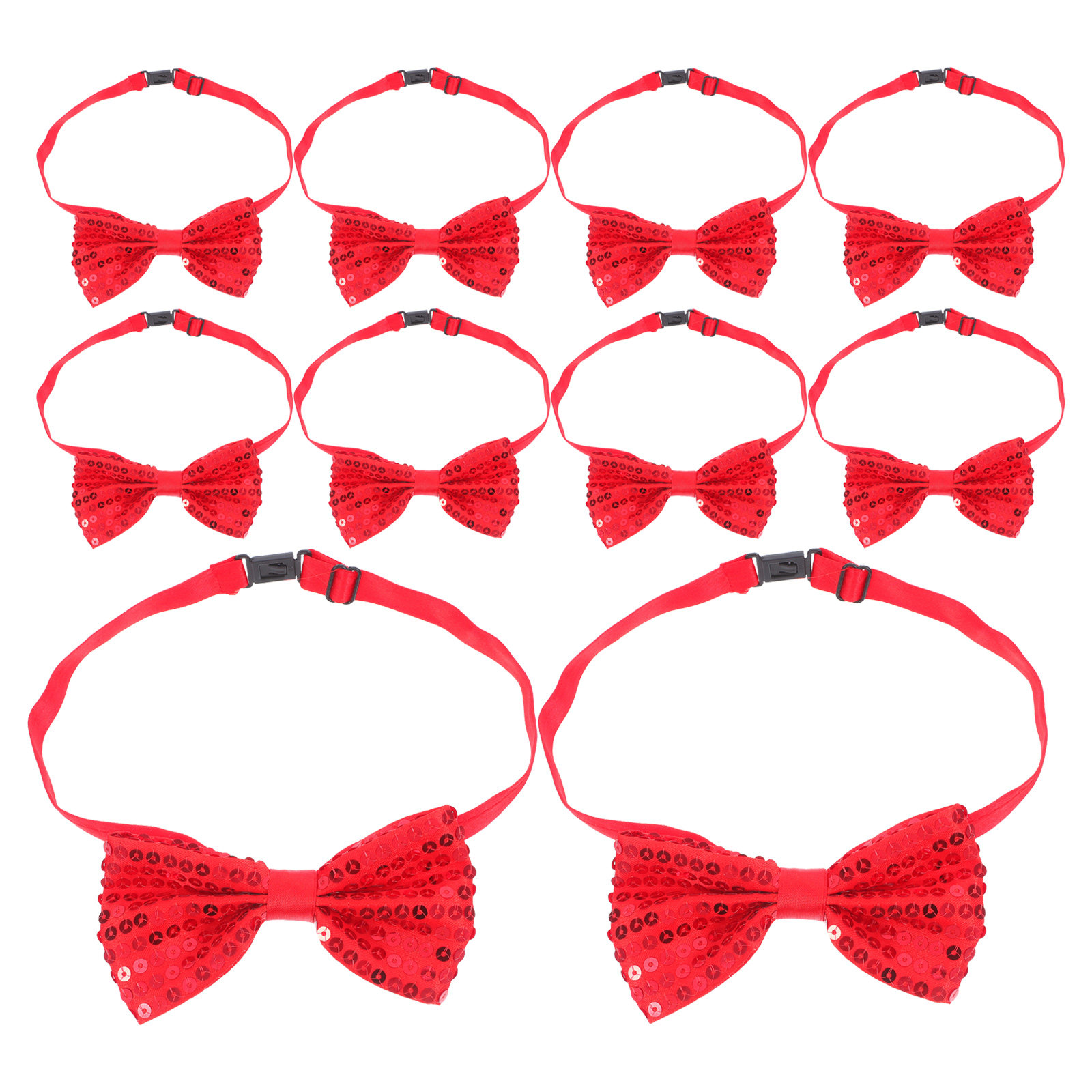 10Pcs Red Sequin Bow Tie Child - огляд і ціна Bow Tie Pre Tied