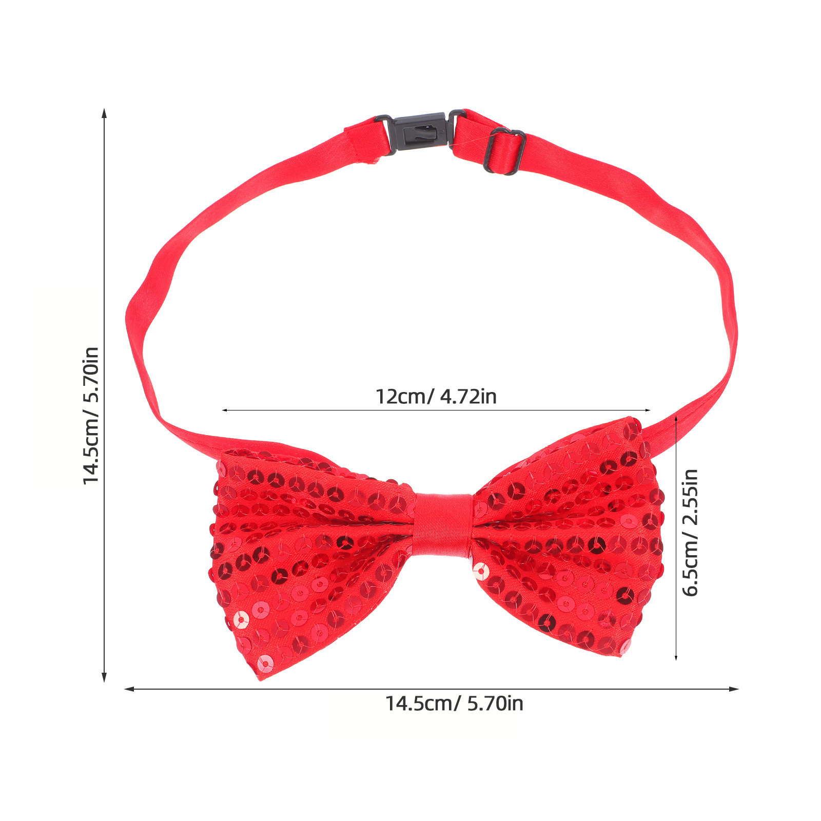 10Pcs Red Sequin Bow Tie Child - огляд і ціна Bow Tie Pre Tied