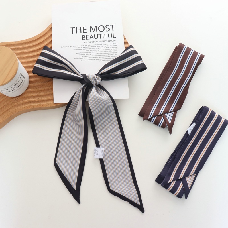 2025 New Striped Small Silk Sc - огляд і ціна Silk Tie Striped