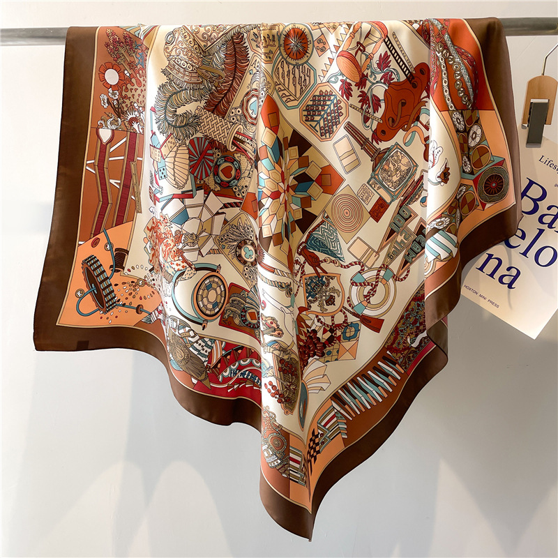 2026 New Square Twill Silk Sca - огляд і ціна Face Scarf Mask