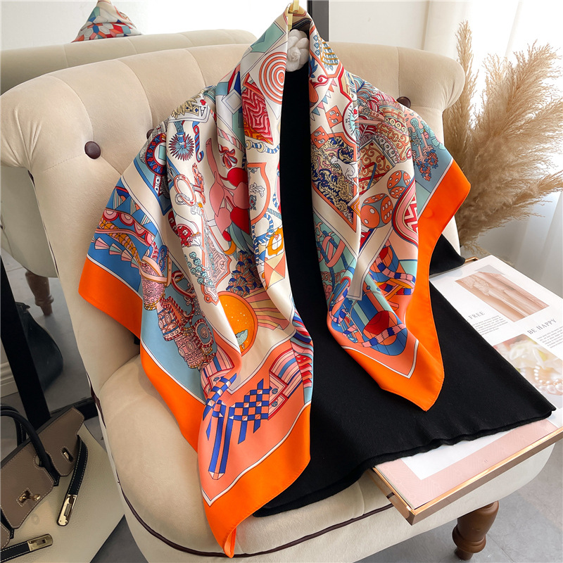 2026 New Square Twill Silk Sca - огляд і ціна Face Scarf Mask