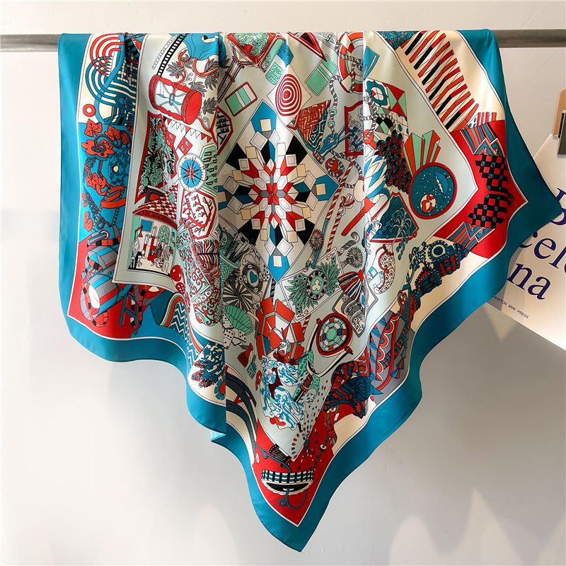 2026 New Square Twill Silk Sca - огляд і ціна Face Scarf Mask
