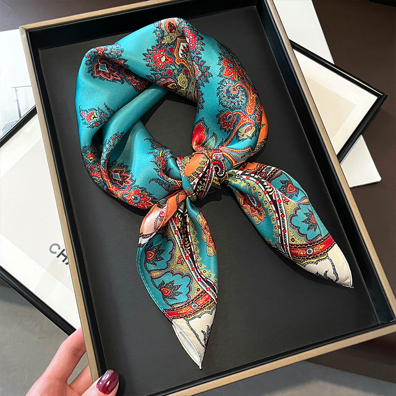 100% Real Silk Square Scarf Wo - огляд і ціна Head Wrap Turban