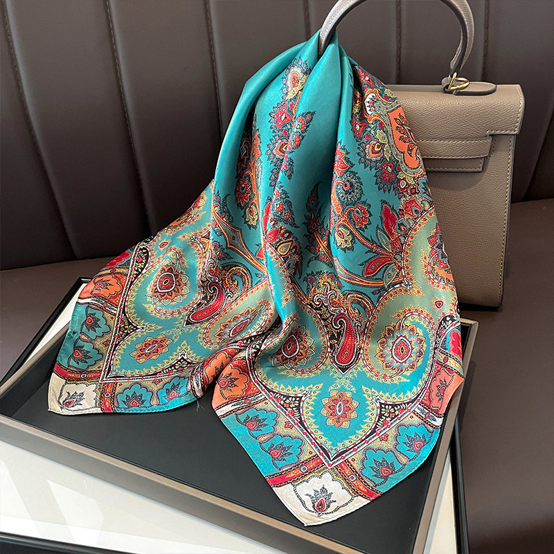 100% Real Silk Square Scarf Wo - огляд і ціна Head Wrap Turban