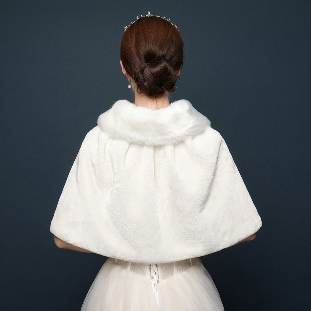 White Womens Winter Thicken Pl - огляд і ціна Stole Wedding Shawl