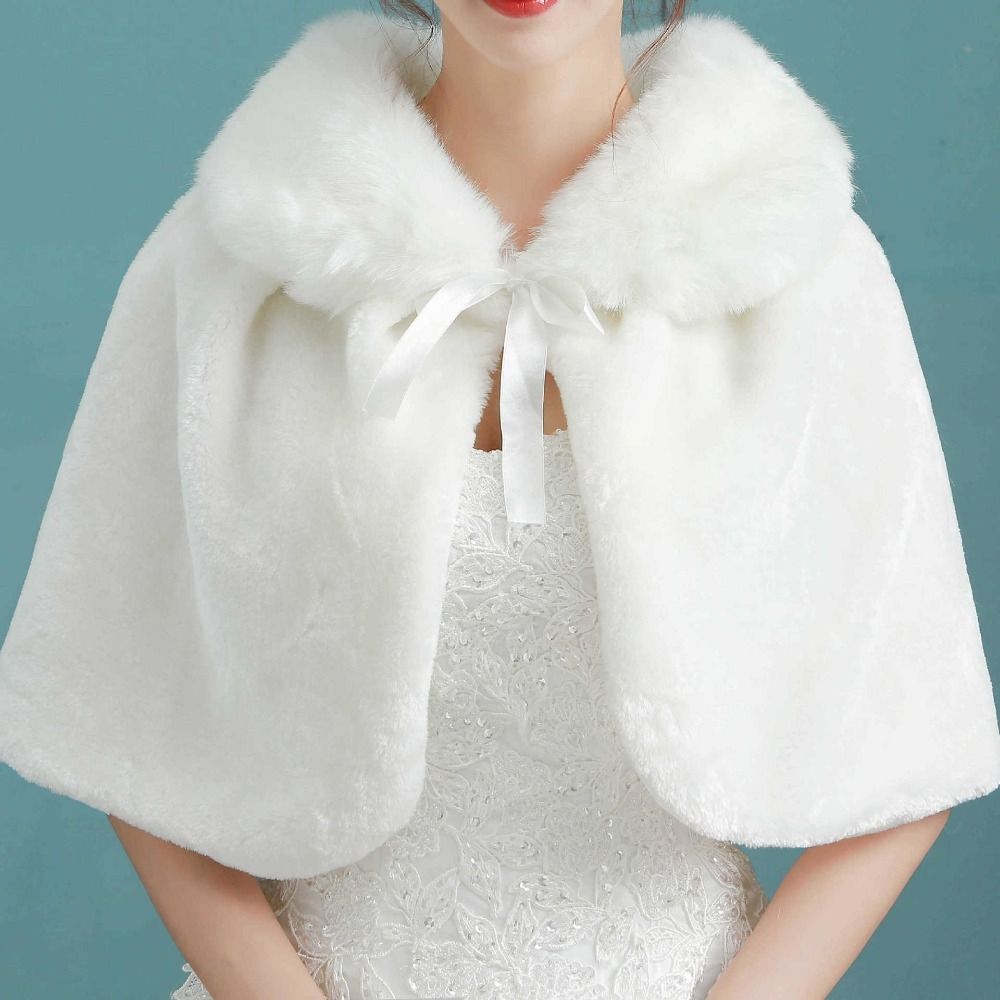White Womens Winter Thicken Pl - огляд і ціна Stole Wedding Shawl
