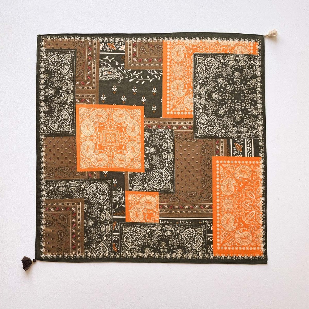 Tassel Scarf Women Square Cott - огляд і ціна Ascot Neck Scarf