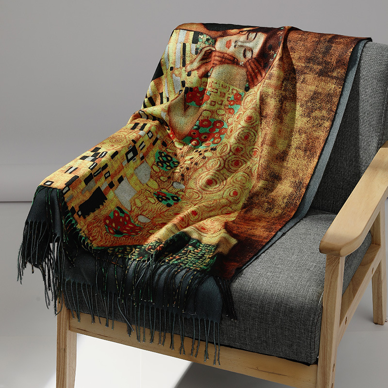 Luxury Brand Oil Painting Cash - огляд і ціна Muffler Men Wool
