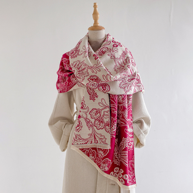Women Scarf Paisley Floral Dou - огляд і ціна Pashmina Wrap Large