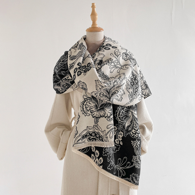 Women Scarf Paisley Floral Dou - огляд і ціна Pashmina Wrap Large